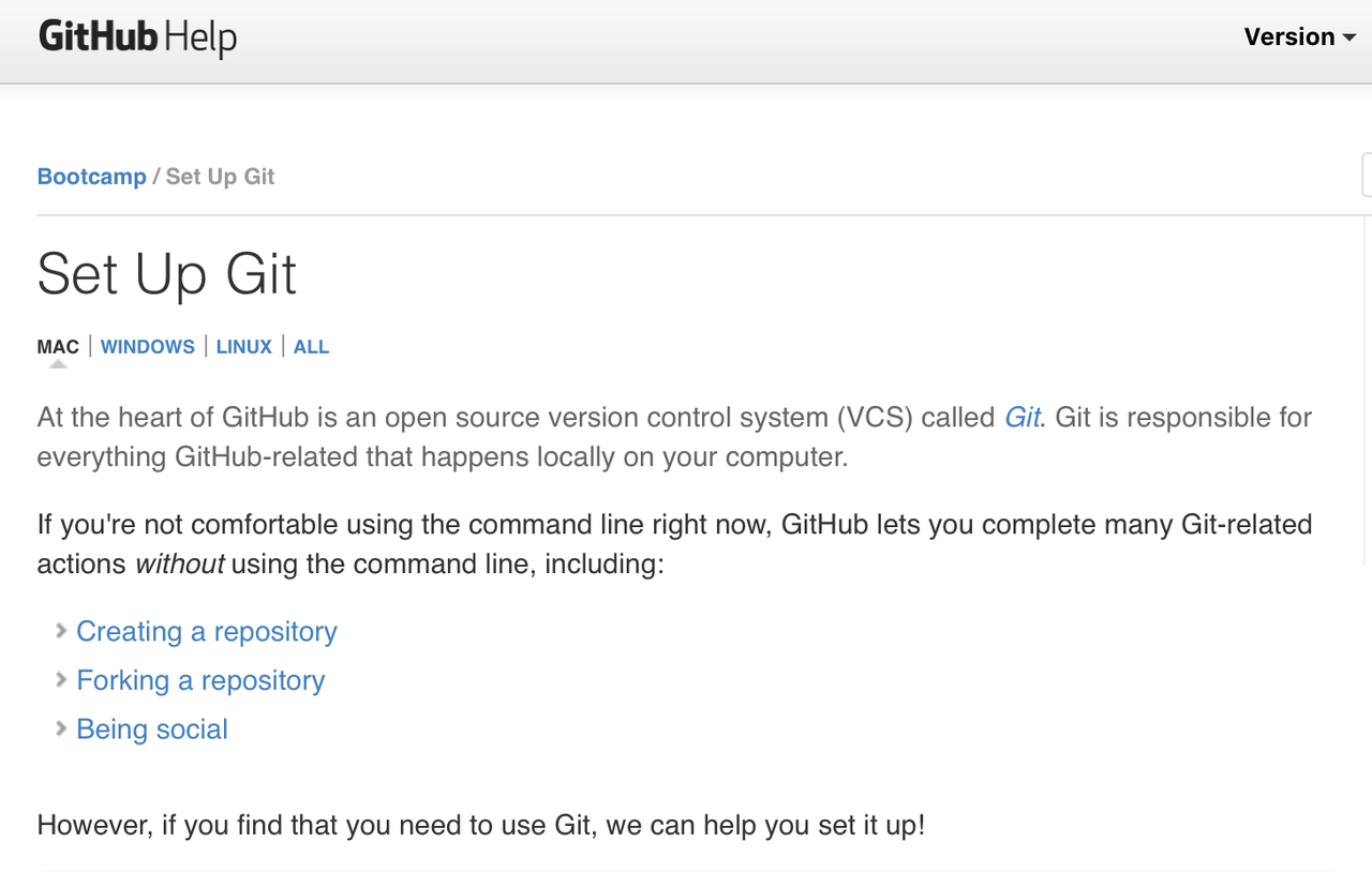 GitHub setup